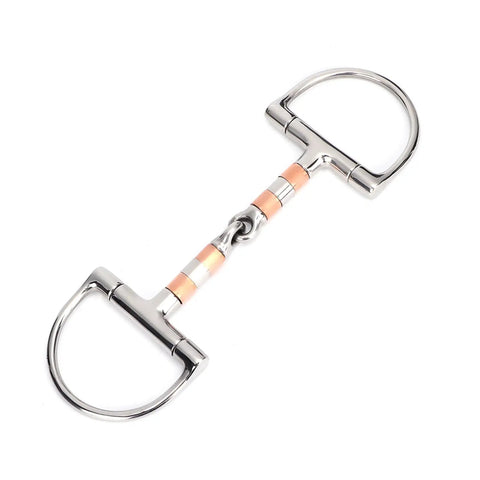 Stainless Steel Dee Bit Snaffle Horse Bit With Copper Roller For A Smooth Comfy Ride And Solid Control 5 Inch Mouth High Strength Design