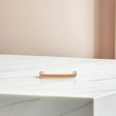Unfinished beech wood drawer pull on marble surface, part of 4Pcs Beech Wood Drawer Pulls For Cabinets And Dressers Modern Kitchen Hardware