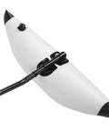 Close-up of Inflatable Kayak Stabilizer Outrigger Kit With Floating Brackets, showing the white inflatable arm and attachment bracket.