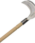 Ultra Sharp Steel Grass Sickle With Hardwood Handle For Clearing Vines And Undergrowth Saplings Up To Two Centimeters Clean Cuts