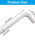Beefy 14mm Hex Key Wrench, L shaped Allen Key dimensions: 5.27" long arm, 2.27" short arm, 0.55" diameter.