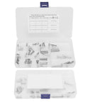12 Size Stainless Steel Clevis Pin Set 44 Pack Assortment Kit For Car Repair And Hardware Projects With Single Hole Flat Round Pins