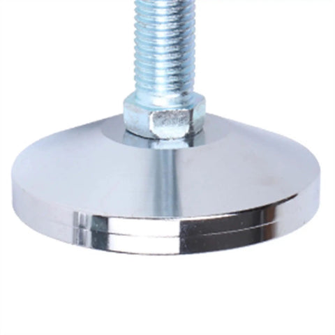 Heavy Duty Leveling Feet For Tables And Workbenches Stainless Steel With Bottom Lip Design For Even Weight Distribution Built To Last For Cabinets Shelving And Garage Workshops close-up