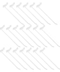 Slatwall Hooks 20 Pack Heavy Duty Pegboard Rack Accessories For Garage And Retail Displays 7.48 Inch Rod Length 4mm Rod Thickness