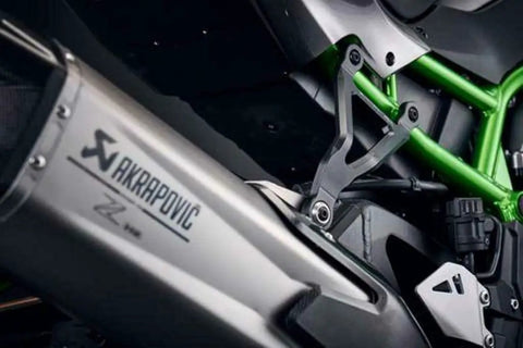 Premium Z H2 Performance Exhaust Hanger And Passenger Blanking Kit For 2020 Plus Models Made From CNC Machined Aircraft Aluminum Direct OEM Fitment Replacement Pillion Peg For Your Ride, side view