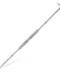 Heavy Duty Double Pointed Scriber Tool With Sharp Carbide Tip For Precision Metal Marking And Welding Layouts shown with a textured grip.