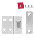 Magnetic Cabinet Door Catch With Strong Hold Steel Latch for Closets and Cupboards Easy Install with Included Screws Silver Finish 43x38mm
