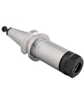 Top Shelf BBT40 CNC Lathe Spindle Holder With Premium ER32 Collet Chuck, Rock Solid Steel Build, Hella Accurate 0.002 Runout, Smooth Dynamic Balance G2.5 Up To 30000RPM, side view showcasing precision grip and forged steel design.