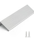 10 Pack 5 Inch Brushed Nickel Cabinet Pulls Finger Pulls And Edge Pulls For Kitchen Cabinets And Bathroom Vanities aluminum handle with screws