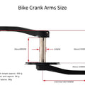 Lightweight Hollow Integrated Mountain Bike Crankset With 110-160mm Lengths, 24mm Spindle, Aluminum Alloy Construction