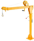 Pickup Truck Bed Crane With 1100 Lb Manual Winch Folding Jib Hoist Steel Construction 360 Degree Swivel Workhorse Mountable Truck Crane