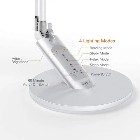Touch control panel of Foldable LED Desk Lamp With 36 LEDs 14W Power 7 Dimming Levels And 4 Lighting Modes Touch Control 1 Hour Auto Timer USB
