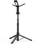 Go To Rechargeable LED Work Light With Stand And Detachable Tripod, Aluminum 67 Inch Portable Cordless Spotlight shown on tripod