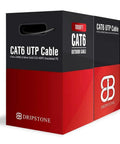 Cat6 Outdoor Ethernet Cable Direct Burial 23AWG Solid CCA UTP Waterproof HDPE Jacket for Indoor Outdoor Installations box