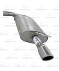 Exhaust Muffler Pair Kit For Ford Explorer 2016 2017 2018 2019 3.5L V6 showing stainless steel 409 construction