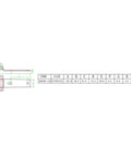 Technical drawing of Heavy Duty 304 Stainless Steel Tee Hinge For Wood Doors Gates And Garden Sheds Built To Last Rust Resistant