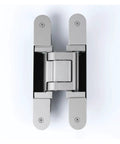 3D Rebated Door Adjustable Concealed Residential Hinge for Interior Doors Hidden Door Hardware with Satin Finish and Zinc Alloy