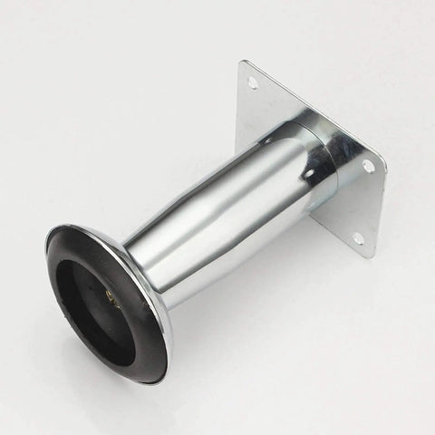 Up The Ante With Heavy Duty Steel Furniture Legs For Desks And Tables Round Cold Rolled Build with black anti-slip pad.