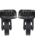 Tough As Nails Universal Luggage Spinner Wheels Pair Silent Rolling Suitcase Caster Replacement showing black durable polyurethane wheels.