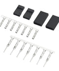 900 Piece Universal Servo Cable Connector Kit With Male And Female Crimp Pins 2.54mm Pitch shown with connectors and pins