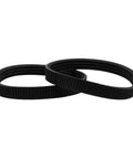 2 Pack Heavy Duty Rubber V Drive Belt For Electric Planer Replacement Smooth Woodworking Machine Repair slick durable black rubber belts