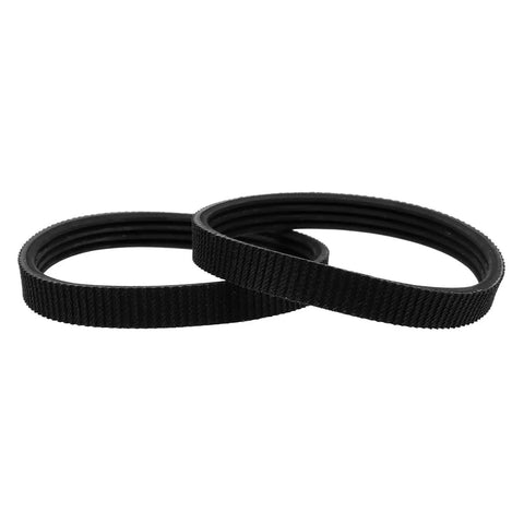 2 Pack Heavy Duty Rubber V Drive Belt For Electric Planer Replacement Smooth Woodworking Machine Repair slick durable black rubber belts