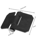 Beefy Heavy Duty Steel Door Hinges Weld On Gate Hinges With Removable Axle For Metal Trailer Doors 2 Pack, dimensions shown