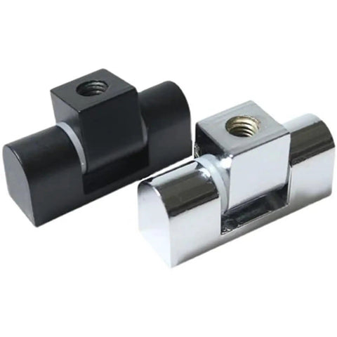 180 Degree Direct Cabinet Heavy Duty Hinge Lock Hardware 1 Piece CL45-1 Zinc Black For Kitchen Cabinets And Storage Doors, black and silver close-up