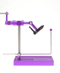 Adjustable Head Fly Tying Vise With Hardened Steel Hook Holding Compact Desktop Vise For Anglers Bench Work Purple Finish Durable Tool Built For Precise Fly Tying, purple
