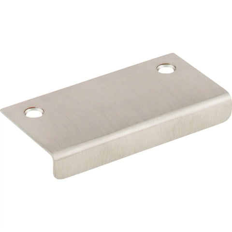 Slick 3 Inch Tab Pull With Brushed Satin Nickel Finish For Kitchen Cabinets And Drawers Contemporary Modern Steel Hardware smooth grip.