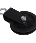 88mm Cable Pulley Wheel For Gym Pulley System With Bearings Beefy Durable Nylon Lifting Wheel on white background