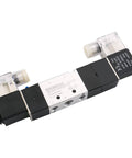 Pneumatic Solenoid Valve 4V230C-08 24V DC Internally Piloted, 5 Way 3 Position, PT1/4 Inlet Outlet Exhaust PT1/8, Normally Closed