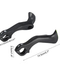 Ergonomic Bike Handlebar Grips Set With Multi Angle Adjustable Bar Ends Fits 21.8 to 22.2mm Bars for Night Rides