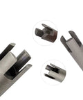 Close-up of 10 Piece Screw Tap Extractor Set High Speed Steel Drill Tap Remover For Broken Heads And Stripped Screws With Box
