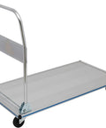 Heavy Duty Folding Platform Truck Aluminum Hand Trolley 770 Lb Capacity with extendable handle and dual swivel wheels.