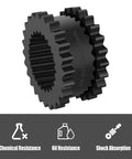 Beefy 9J Coupling Insert EPDM Rubber Spider For 9J 9JE Hubs Built Tough Solid Design 3 Inch Length 6 Inch OD black