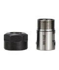 Heavy Duty ER16 Collet Chuck Spindle Extension Rod For CNC Milling And Lathes, black and silver, for precise machining.