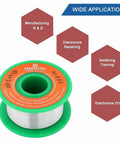 No Lead Solder Wire For Electronics With Rosin Flux Core 1.2mm Diameter Sn99 Ag0.3 Cu0.7 Alloy 30g spool with usage options