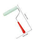 Easy Peasy Mini Paint Roller Brush With Comfy Handle For Smooth Ceiling And Cabinet Repainting Precision Edge Tool, 6.3 in, green foam sleeve.