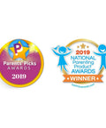 2019 Parents' Picks Awards and National Parenting Product Awards winner logos