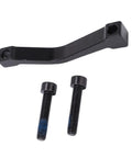 180mm Disc Brake Caliper Mount Adapter For Mountain Bikes, CNC Aluminum Alloy 7075, shown with two screws for install