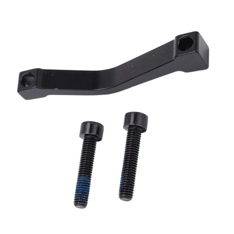 180mm Disc Brake Caliper Mount Adapter For Mountain Bikes, CNC Aluminum Alloy 7075, shown with two screws for install