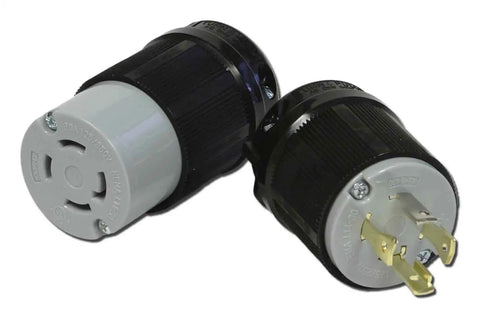 100 Ft 30 Amp Generator Cord With P100 Power Line Monitor, L14-30 socket and plug details, 10 Gauge SOOW Cable