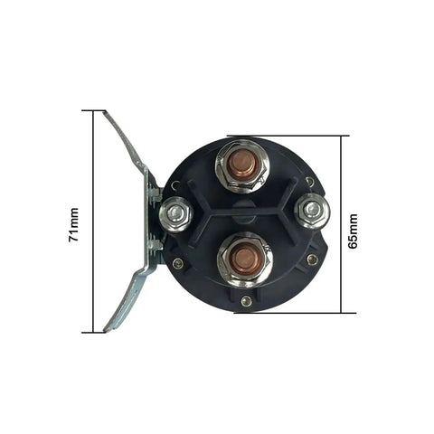 Heavy Duty 24 Volt Electric Stacker Forklift Tail Plate Oil Pump Start Switch Relay With Motor Contactors top view with measurements.