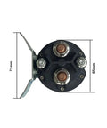 Heavy Duty 12V And 24V 200A Electric Stacker Forklift Tail Plate Pump Start Switch Relay Motor Contactor top view with dimensions