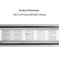 Top Shelf 10 Pack 1000W Led Flood Lights Ip65 Waterproof Outdoor Security Wall Lamps 6000K Daylight White showing dimensions 38.2x12.9x4.5in