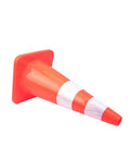 Ten Pack 28 Inch Traffic Cones Set, Heavy Duty PVC Safety Markers For Road Work, Parking, And Hazards, Fluorescent Orange Cone