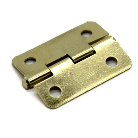 Golden Small Hinge For DIY Projects And Furniture Makeovers, mini foldable woodworking hardware fixture, 2.3x1.9 cm, 0.5 mm thick