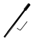 Heavy Duty 10 Inch Forstner Bit Extension With 3/8 Hex Shank, black steel drill bit extension for carpentry use.