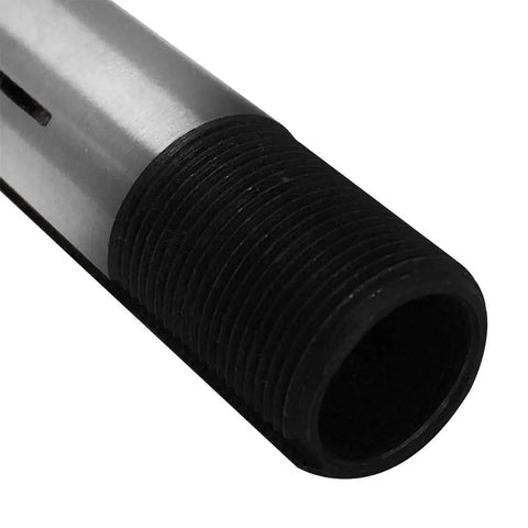 Round Collet Chuck Tool For Lathe Workholding One Eighth Inch Precision Fit Pro Grade Heavy Duty Industrial Steel Construction For Smooth Turning And Milling With Reliable Holding, threaded end view
